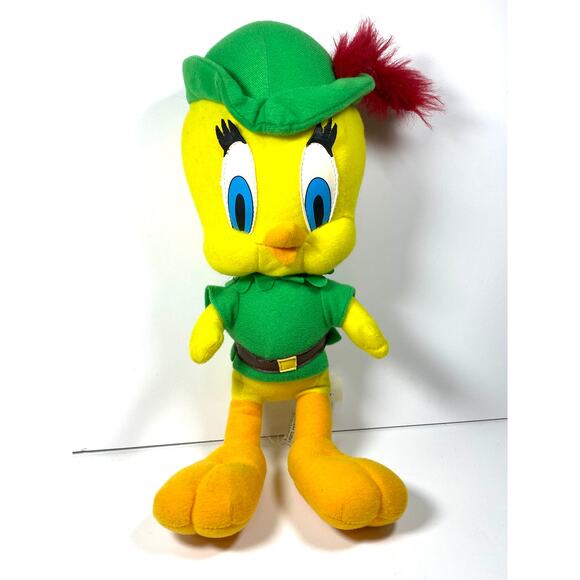 Vintage Tweety Bird Robin Hood Stuffed Animal Plus Looney Tunes WB Play By Play - Picture 1 of 9